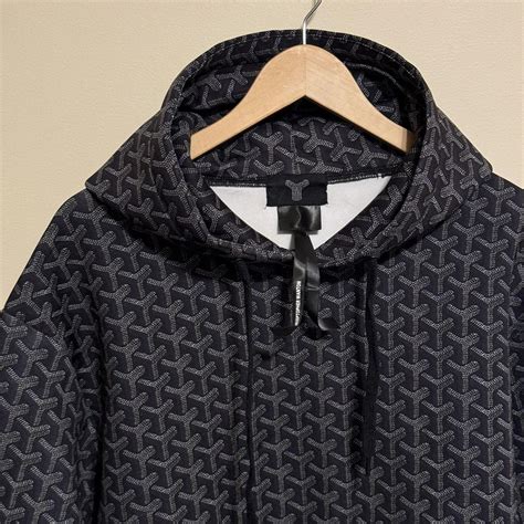 goyard hoodie ebay|Christopher Wanton Goyard Style Pattern Hoodie Size Medium .